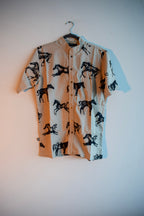 Camisa Beige – Caballos Negro