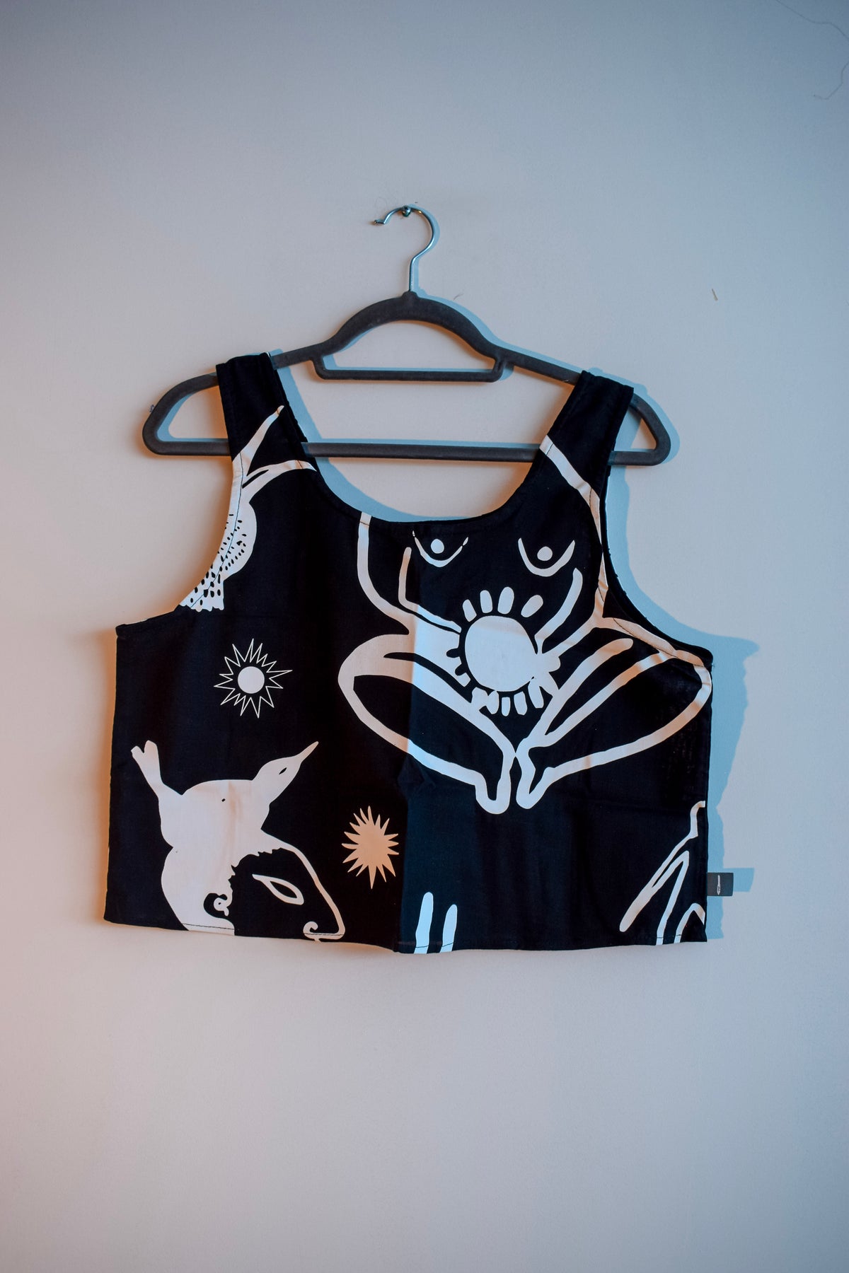 Top Tirantes Negro – Sueños Blanco